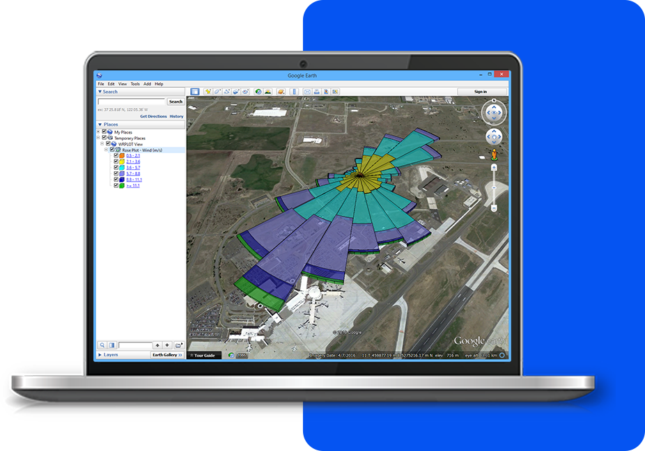 WRPLOT Google Earth Feature